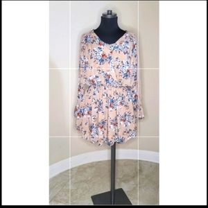 Entro Floral and Lace Dress, Size S